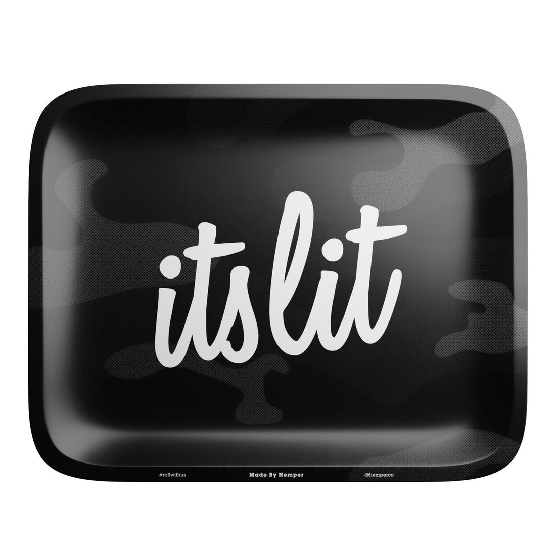 HEMPER - It'S Lit Black Camouflage Rolling Tray