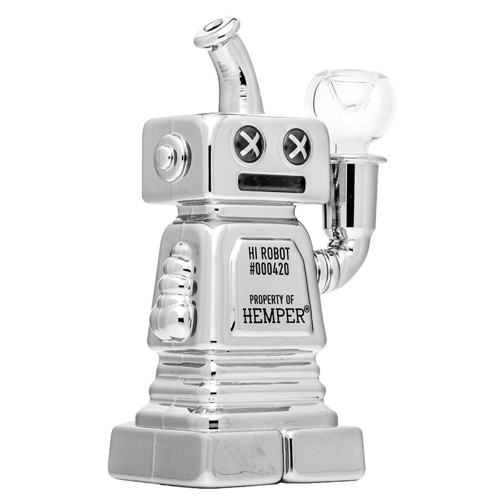 HEMPER Hi-Robot Glass Water Pipe - 5.9" / 14mm F