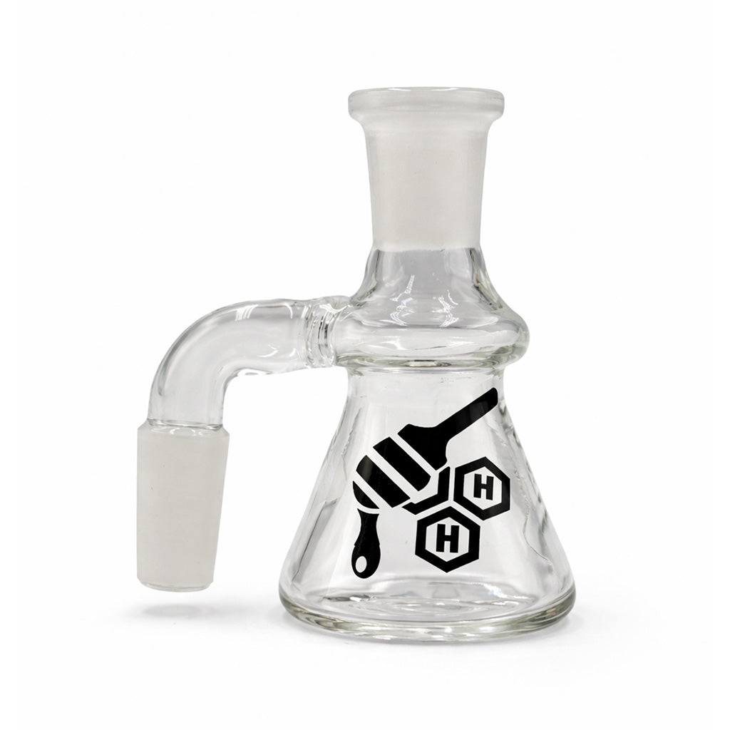 Honeybee Herb Beaker Base Glass Dry Ash Catcher