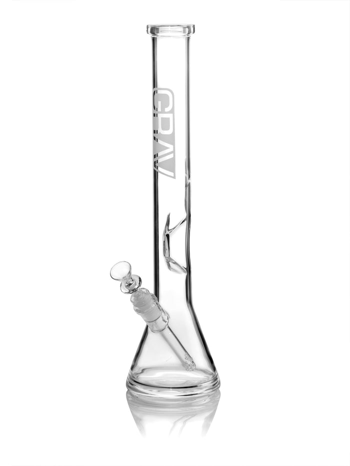 Grav® Large, Clear Beaker Base Water Pipe