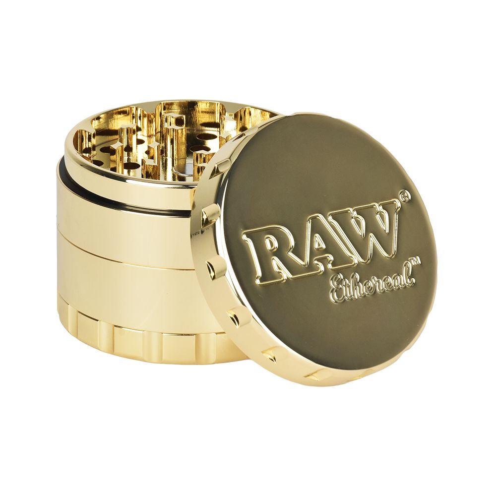 Raw Ethereal Gold-Plated Stainless Steel Grinder - 4pc / 2.25"