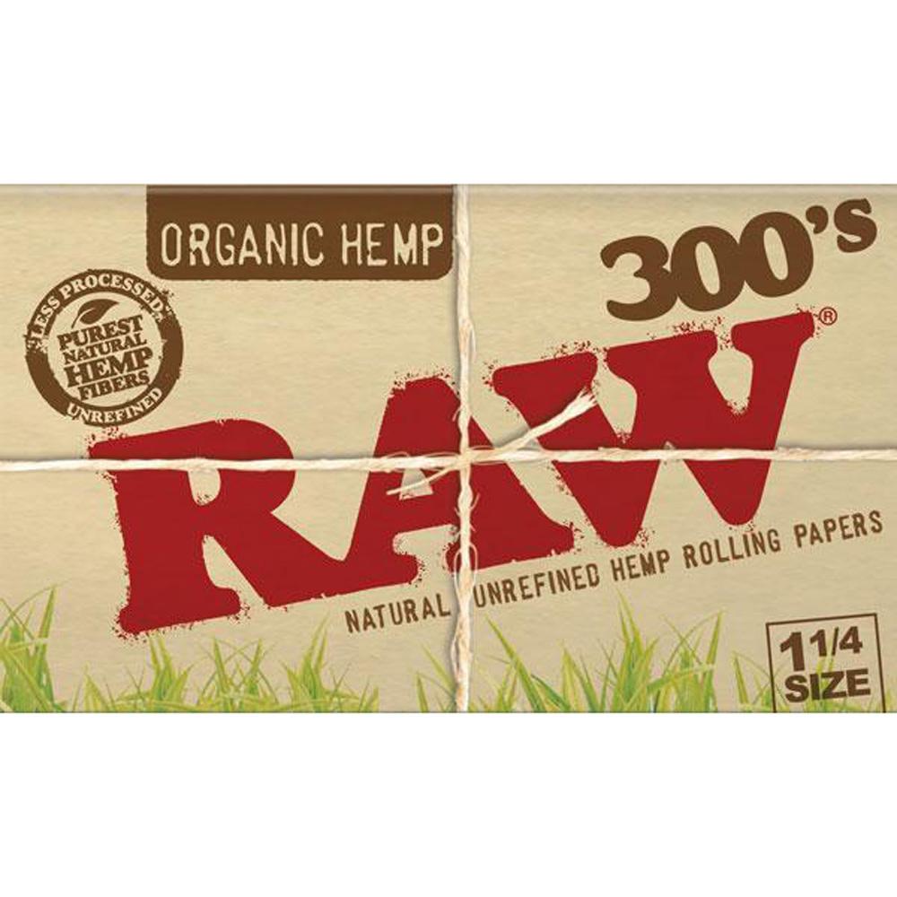 Raw Organic Hemp Rolling Papers 300s 1 1/4"